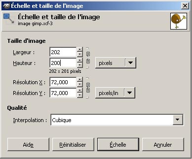 Taille de l'image