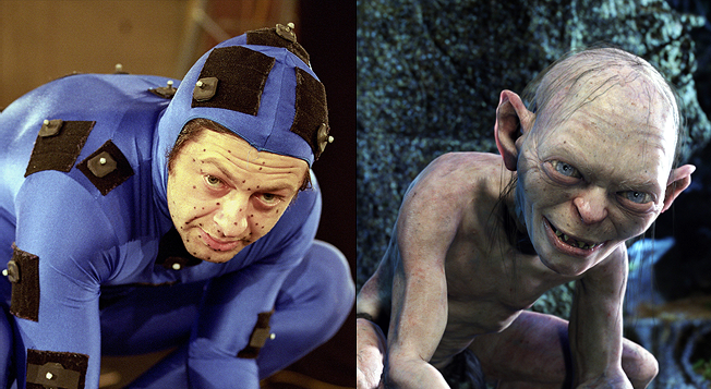 Motion capture de Gollum